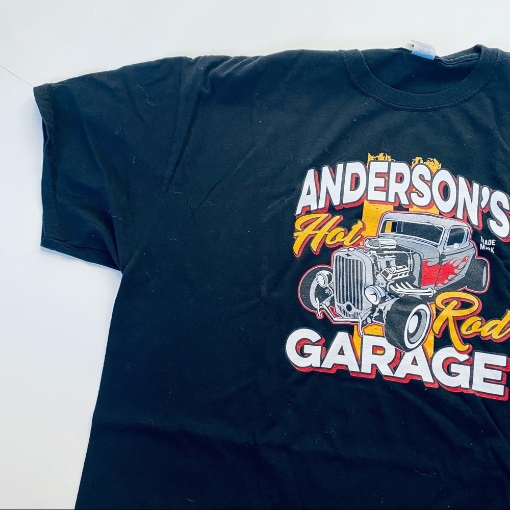 Gildan Anderson Hot Rod Garage Graphic Tee Car Muscle Car Shirt - Picture 3 of 11